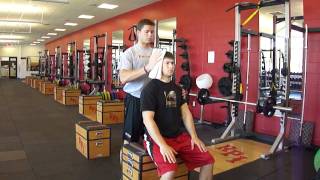 Partner Lateral Resistance Isometric Neck Push [upl. by Adianez]