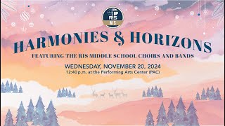 2024 Middle School Harmonies amp Horizons Winter Concert [upl. by Ennaer]