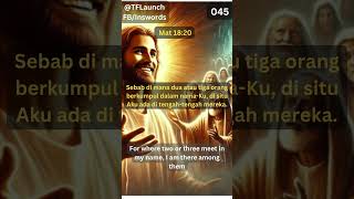 045 Inspiring Bible Words Matt 18 20 TFLaunch [upl. by Adnilre]