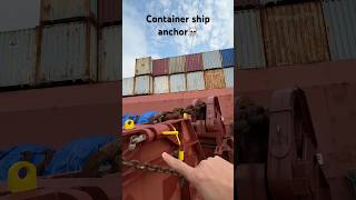 Mega cobtainer ship anchor view☠️🗿🛳️ explore ship reels ocean seaman [upl. by Torry]