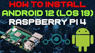 How to flash install Android 12 ROM LineageOS 190 to Raspberry Pi 4 or Pi 400  Tutorial [upl. by Ardnassac]