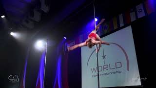 2023 World Pole Championship  Judith Langer 1st Female Amateur [upl. by Htebasyle]