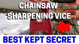 Chainsaw Tips amp Tricks  Portable Sharpening Vice [upl. by Enilhtak]