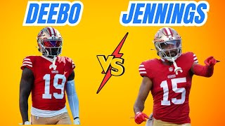 Deebo Samuel vs Jauan Jennings MUST HAVE WR in Fantasy Football Week 12 amp REST OF SEASON [upl. by Ahsinet452]