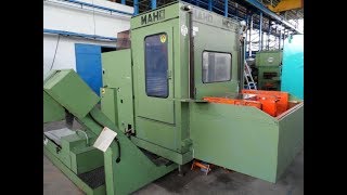 Maho MC600 4Axis CNC Horizontal Machining Center [upl. by Seleta]