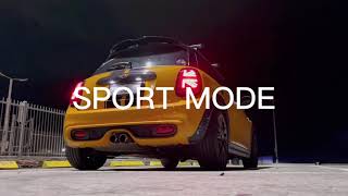 MINI F56 Cooper S stock exhaust SOUND POPS [upl. by Vonny345]