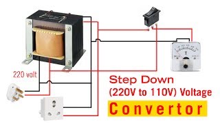 How to make Stap down 220 to 110 voltage convertor [upl. by Asik]