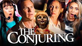 THE CONJURING 2013 MOVIE REACTION FIRST TIME WATCHING Annabelle  Full Movie Review [upl. by Hoyt]