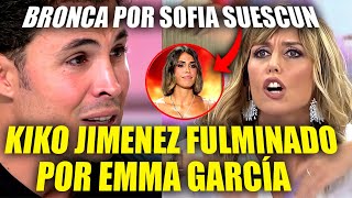 Emma García LE DEJA EN MALA POSICIÓN a Kiko Jiménez en Telecinco [upl. by Marutani]