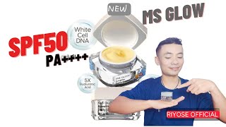 REVIEW DAY CREAM MS GLOW TERBARU 2024  LEBIH LEMBUT DARI YANG LAMA [upl. by Gerger]