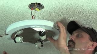 How To Replace A Ceiling Light Fixture [upl. by Apfelstadt808]