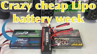 Crazy cheap 2s Lipo Battery Week [upl. by Guyon]