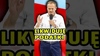 TUSK OBIECUJE LIKWIDACJĘ PODATKU DOCHODOWEGO😂😅 shorts [upl. by Cathrin]