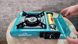 How to use a camping gas stove Nord Camp [upl. by Nylassej]