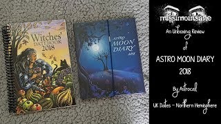 🌜UK Review  ASTRO MOON DIARY 2018 By Astrocal  UK Dates  Northern Hemisphere🌛 [upl. by Corder]