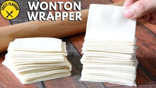 HOW TO MAKE WONTON WRAPPER PERFECTLY  WONTON WRAPPER RECIPE  EASY RECIPE [upl. by Naillimxam456]