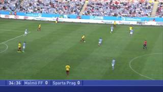 MFFtv Highlights Malmö FF  Sparta Prag 20 20140806 [upl. by Durtschi]