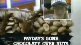 1983 PayDay and Chocolaty PayDay candy bar commercial [upl. by Nehgaem]