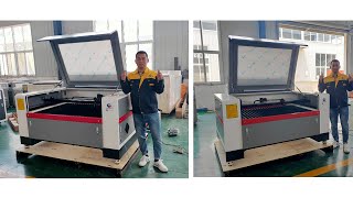 co2 laser cutting machine with EFR RECI 150w installation and for engraving and cutting [upl. by Eeldarb558]