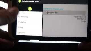 DrawerLayout with ListView [upl. by Wynnie871]