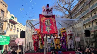 Leungs White Crane High Pole Lettuce amp Scrolls Finale  Chinese New Year Celebration 2024 4K [upl. by Ihcehcu842]