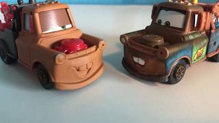 Mattel Disney Pixar Cars Diecasts  Mater with Allinol Cans  Prototype Mater with Allinol Cans [upl. by Kavanaugh673]