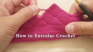 Mini Crochet Tutorial  How to Entrelac Crochet [upl. by Dincolo]