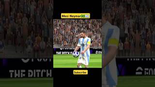 Messi And Neymar Penalty Shootout🇧🇷🇦🇷😱 messi neymar brazil argentina penalty shorts subscribe [upl. by Quirk197]