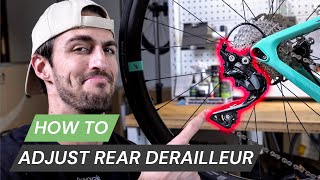 Rear Derailleur Adjustment amp Indexing  The Secret To Perfect Bike Gear Shifting [upl. by Maribeth124]