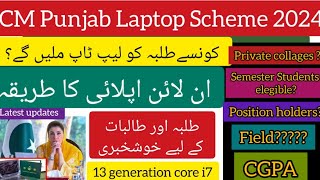 CM Laptop Scheme 2024  laptop scheme for students Registration startScholarships for students [upl. by Lavicrep271]