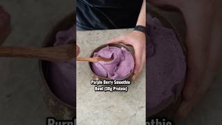 Purple Berry Smoothie Bowl 38g Protein [upl. by Aicilif539]