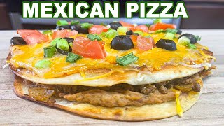 MEXICAN PIZZA Taco Bell Copycat Recipe [upl. by Lorak]