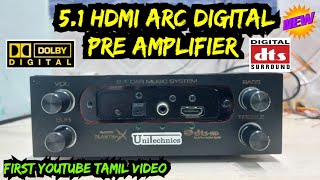 51 HDMI ARC DIGITAL PRE AMPLIFIER  REMOTE PRE AMPLIFIER ASSEMBLE [upl. by Odinevneib]