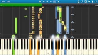 Genesis Follow You Follow Me Piano Tutorial  How to play  Synthesia [upl. by Adnohsed]