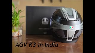 Unboxing AGV K3 ECE 2206 in 2024  India  Hindi  Where to buy AGV in India [upl. by Nylassej735]