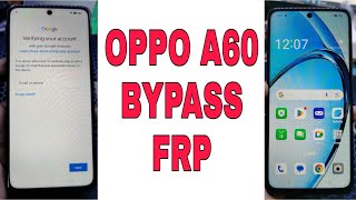 How to bypass google account frp Oppo A60 [upl. by Alfy594]