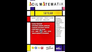 Acil Yayınları TYT Acil Matematik Sayılar [upl. by Kaia38]