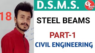 DSMS  Steel Beams  Part1  Civil Engineering by Gaurav Sir [upl. by Fransen]