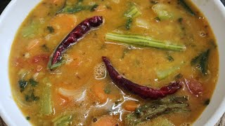 Sambar Recipe  How To Make South Indian Sambar  Wedding Style Sambar Recipe [upl. by Ellesij]