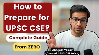 How to start UPSC preparation  Complete Guide for UPSC preparation from ZERO [upl. by Arotahs]