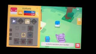 Shiny Voltorb in Pokémon Quest Evolve into Electrode [upl. by Oringas]