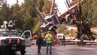 Man of Steel  Incredible Logging Truck Set  Behind the Scenes [upl. by Aleik]