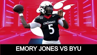 Emory Jones vs BYU  2024 NFL Draft Film [upl. by Hazeefah763]