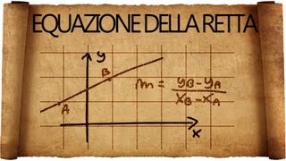 Retta  come determinarne lequazione [upl. by Tirzah120]