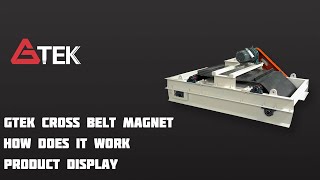 GTEK High Efficiency Cross Belt Magnet in Action [upl. by Sherburn]