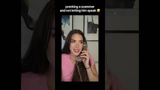 Telling Scammer i’m a millionaire and then not letting him speak 👵🏼🤣 irlrosie funny [upl. by Annahgiel]