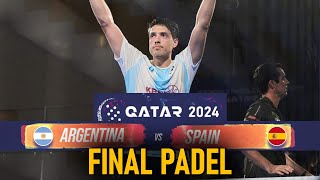 ARGENTINA vs SPAIN  FINAL PADEL CHAMPIONSHIPS QATAR 2024 [upl. by Ogilvy813]