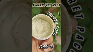 Korean face mask Day5 TNW DeTan face pack 🍀 shorts youtubeshorts skincare [upl. by Notniv4]