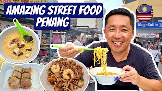 Penangs BEST NIGHT MARKET 🇲🇾 Penang Street Food in Georgetown Malaysia [upl. by Ynnohj201]