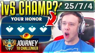 THIS CHAMPION CAN 1v5 CARRY EASY  Journey To Challenger  League of Legends [upl. by Danzig]